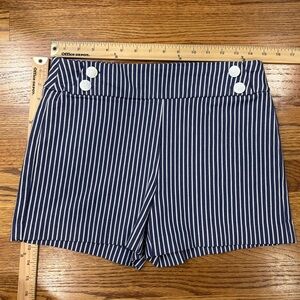 Versona Mariner Striped High Waist Shorts
